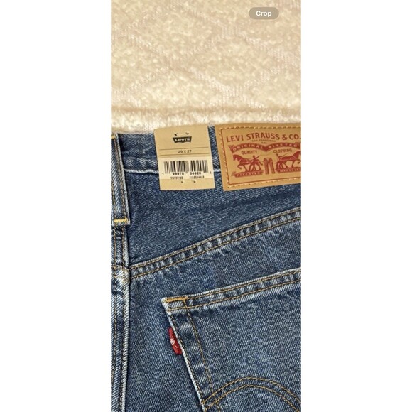 New Levi’s Super High Rise Rib Cage Straight Women’s  Distressed Jeans Sz  29/27 - Picture 11 of 16